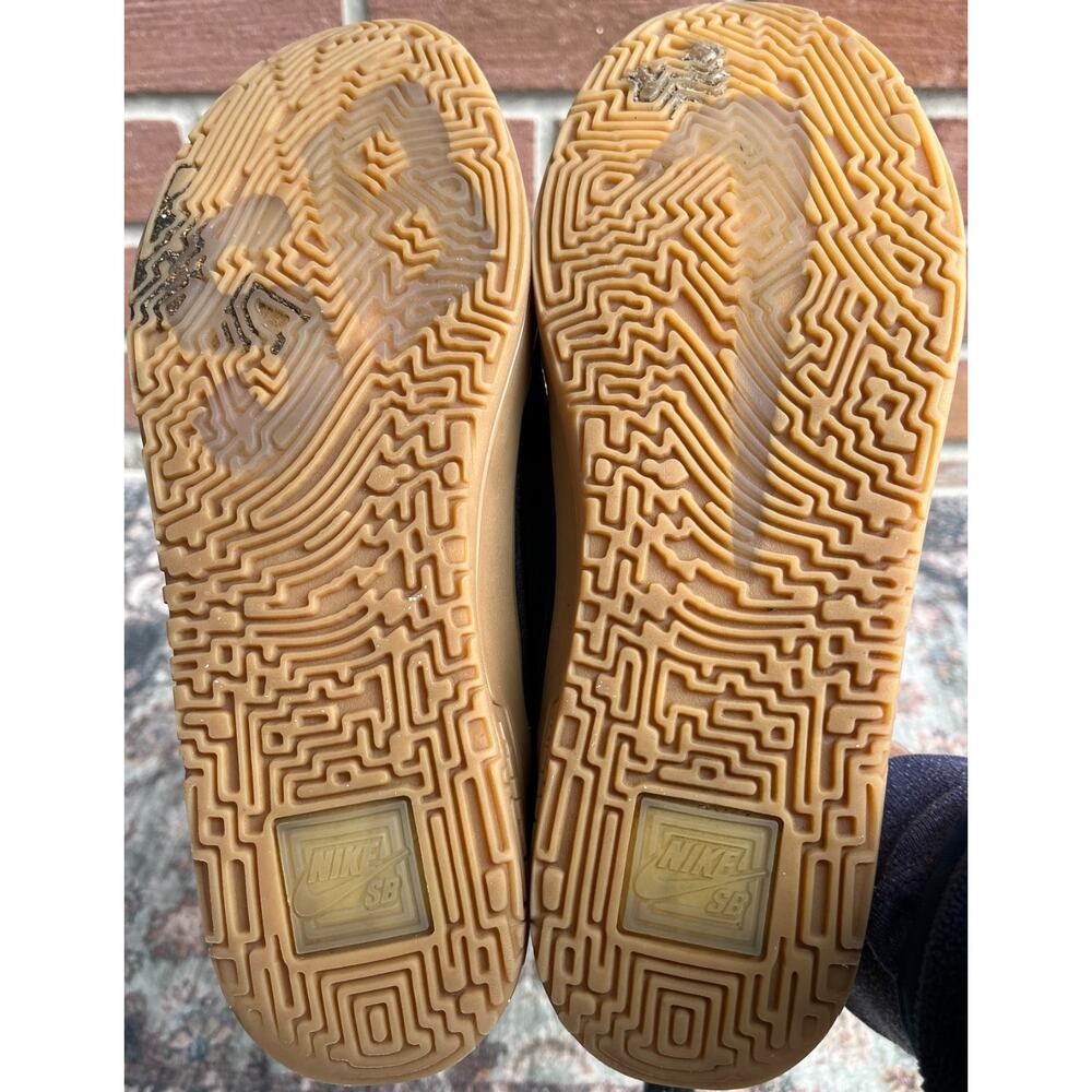Nike SB Day One Black Gum Shoes / Kids 6.5Y Women 8 / Skateboarding School - Picture 10 of 11